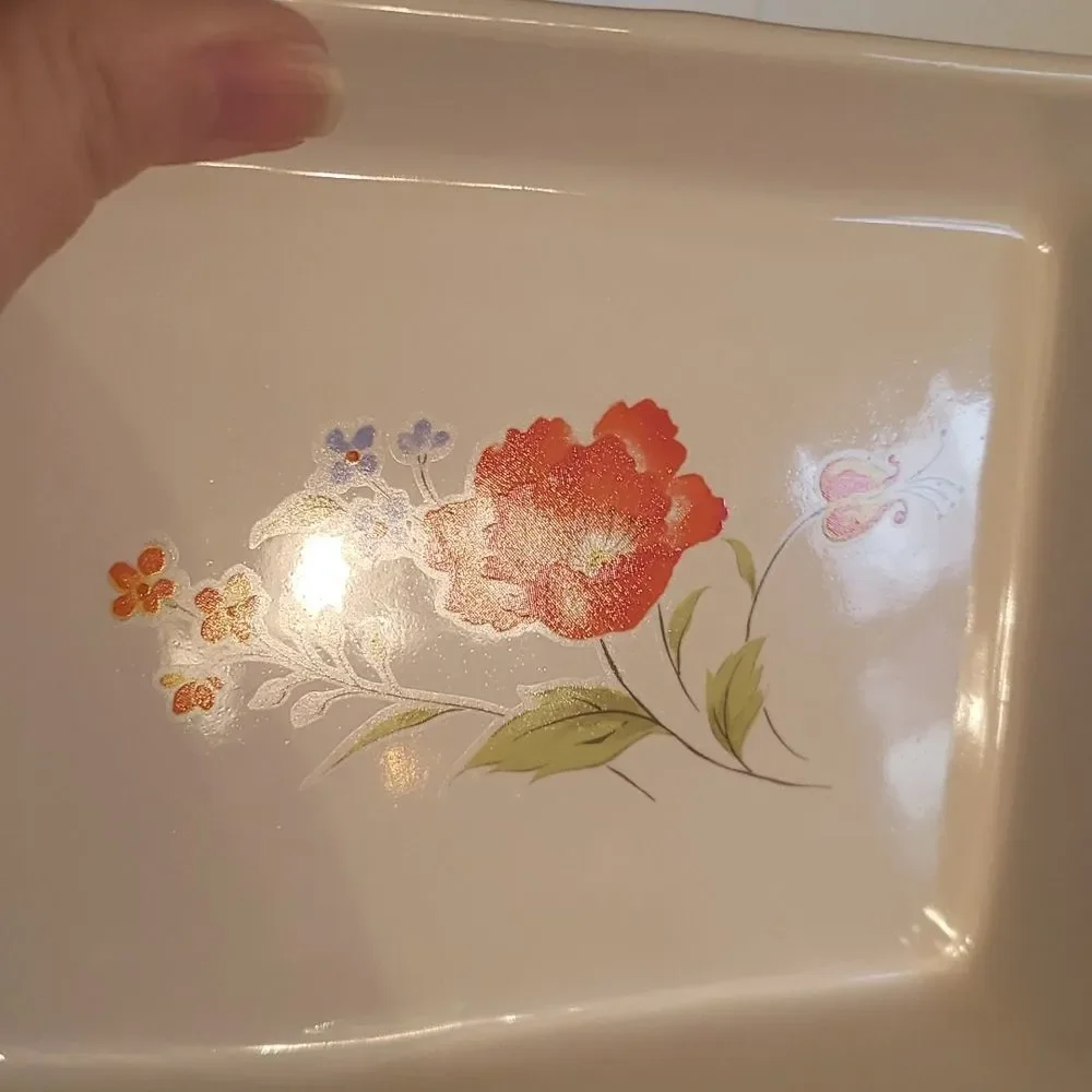 Westland Stoneware Small Floral Dish Tray